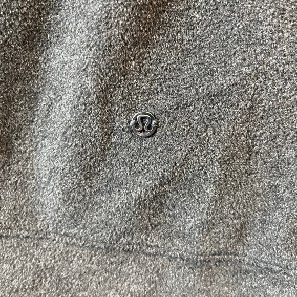 Lululemon Go Forward Pullover Fleece Sweater Heathered Core Black Size 6 - Picture 3 of 7